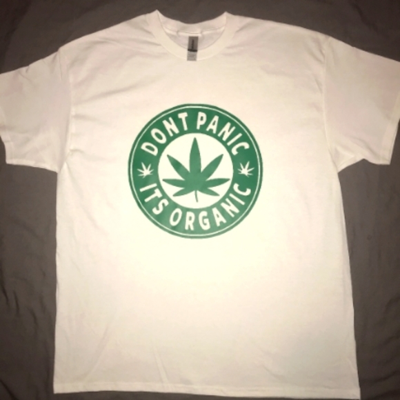 Gildan Other - COPY - Don't Panic It's Organic Pot Leaf Graphic T-Shirt